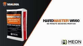 Product video | HardMaster W660 60 Minute Bedding Mortar | Presented by Meon