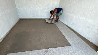 Install&Technology of Tile Flooring Construction|2×2ft Tile Fitting Accurately|Tile fixing