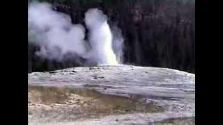 Old Faithful in Yellowstone National Park - Wyoming