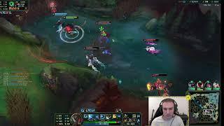 Perkz smurfing it on Yasuo with tripple knockup