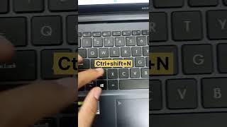 Create folder shortcut key laptop/pc #shorts #newfolder #keyboardtricks #viralshort