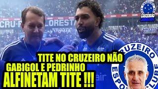 TITE NO CRUZEIRO NÃO !!!! PEDRINHO E GABIGOL ZOMBAM DE TÉCNICO RUIM KKKKKKK !!!