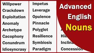 Advanced Nouns in English | Improve Your English Vocabulary