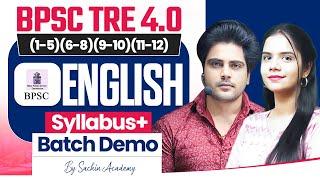 BPSC TRE 4.0 ENGLISH DEMO CLASS by Sachin Academy live 1pm