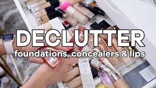 Makeup Collection & Declutter | Foundations, Concealers, Brows & Lips