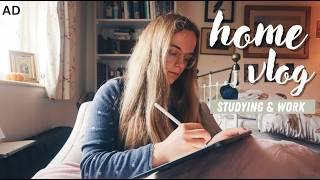 cosy days at home || studying, my stationery company & mental health struggles