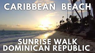 Caribbean Sunrise Walk In The Dominican Republic Punta Cana #caribbean #walk #vlog