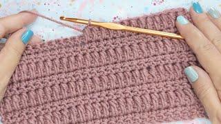 Very Simple Crochet  Stitch Texured Pattern for Baby  Blanket