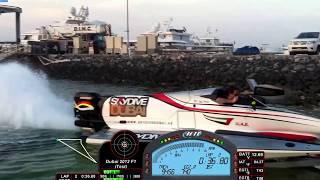 F1 Formula One Testing in Dubai Marina (Team Victory/Skydive Dubai) with Telemetry