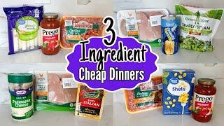 Quick & Easy 3-INGREDIENT Dinners You Can Make TONIGHT! | Tasty Cheaper Meal Ideas | Julia Pacheco