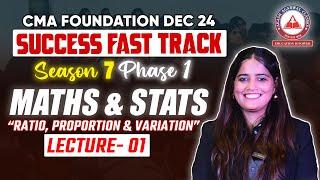 CMA Foundation MATHS & STATS Day 01 | Success Fast Track Season 07 Phase 01 | AAC