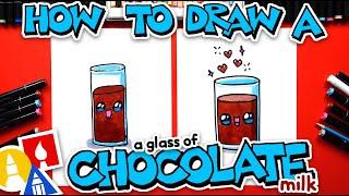 How To Draw A Glass Of Chocolate Milk