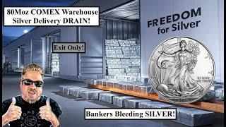 SILVER ALERT!! Bankers Bleeding SILVER! 80Moz COMEX March Delivery DRAIN! IT'S TIME!! (Bix Weir)