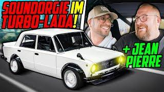 Ein LADA mit ÜBER 200PS?! - TURBOLADA SR20DET - PROBEFAHRT mit JEAN PIERRE!