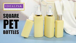 Square PET Bottles from Idealpak