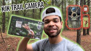 KJK Hunting Trail Camera WiFi 8k Night Vision - Unboxing, Test, and Review #trailcam #hunting