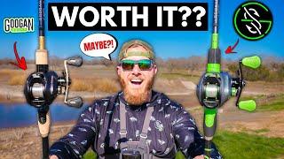 Fishing a TROPHY Bass Lake w/ NEW Googan Squad Reels!! (Worth it??)