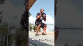 WEIGHTED STRENGTH TRAINING #calisthenics #fitness #training #exercise #shorts