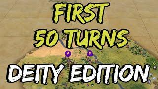 The First 50 Turns on DEITY - Civilization 6 Tutorial