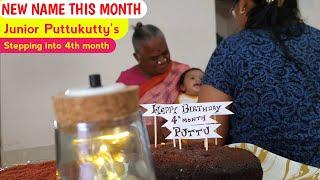 Junior MOP's 4th month birthday celebration / Our puttu stepping into 4th month