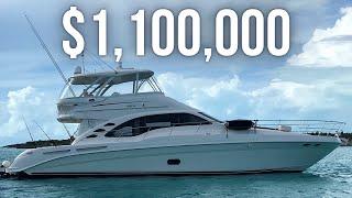 $1,100,000 Sea Ray 580 Sedan Bridge Yacht Tour