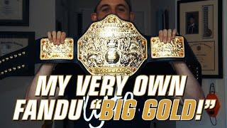 FANDU BELTS "BIG GOLD" CHAMPIONSHIP REPLICA TITLE BELT - UNBOXING & REVIEW VIDEO