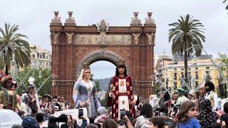 Trobada Nacional de Gegants a Barcelona • Gegants de la ciutat de Barcelona (28/04/2024)