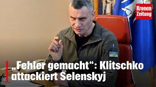 Klitschko attackiert Selenskyj | krone.tv NEWS