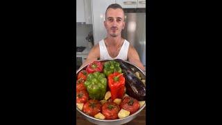 You will love this Greek GEMISTA recipe (Stuffed Roast Vegetables)