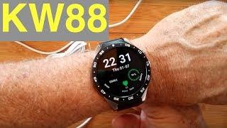 KingWear KW88 SLEEK Android 5.1 Round Smartwatch: Unboxing and 1st Look