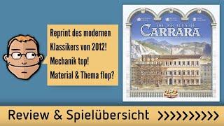 Die Paläste von Carrara 2nd Edition – Brettspiel – Review und Spielübersicht