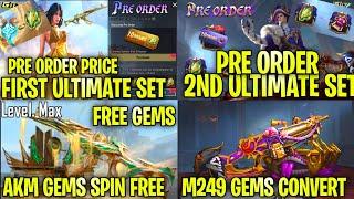 Biggest News Next free Gems Spin | Free Next Pre Order | Next Ultimate Set |Next Upgrade AKM & M249