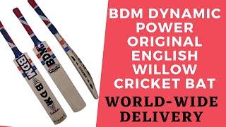 BDM Dynamic Power Original English Willow Cricket Bat Latest Model |  Sabkifitness