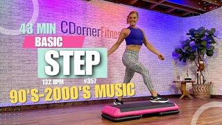 MID-TEMPO BASIC STEP AEROBICS CARDIO - 132 BPM - Stepper Workout 357