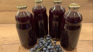 Kako pripremiti  domaći sok od grožđa, How to prepare homemade grape juice.