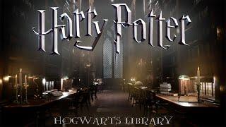 Hogwarts Library Ambience | Harry potter inspired ASMR | Animated Ambience STUDY/RELAX 