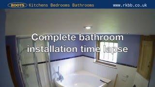 Bathroom installation timelapse