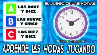 JUEGO Para APRENDER Las HORAS ⌚ APRENDE Las HORAS  Del RELOJ Para NIÑOS  JUEGOS DIDÁCTICOS