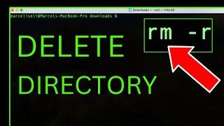 How to DELETE A Directory in The Terminal