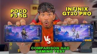 Poco f5 vs infinix gt 20 pro speed test and comparison all features both mobiles are very fast