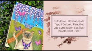 Tuto Colo: Utilisation de l'appli Colored Pencil et une autre façon d'utiliser les Albrecht Dürer