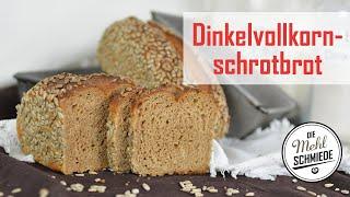 Zuhause ein DINKELVOLLKORNBROT backen // DINKELVOLLKORNSCHROTBROT // Dinkelbrot backen //