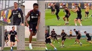 INSIDE TRAINING | Yamal, Lewandoski, Raphinha, Olmo explosive training today Barcelona training