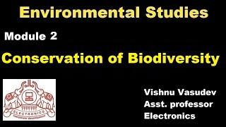 Conservation of Biodiversity