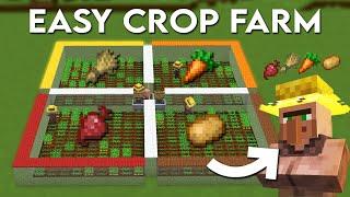 Minecraft Villager AFK Crop Farm 1.21 Tutorial - Potato Wheat Carrot Beetroot