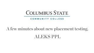 A Few Minutes With ALEKS PPL