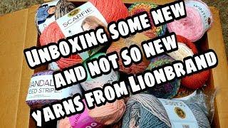 Unboxing yarn - New Yarns at Lionbrand Yarn Haul - Bagoday Crochet