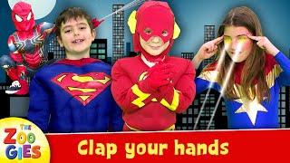 The Zoogies - Clap your hands | Superhero Version | Flash, Venom, Wonder Woman