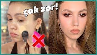 MAKEUP ARTIST GİBİ MAKYAJ YAPMAK ( SÜNGER YOK ) FOLLOWING NIKKI MAKEUP