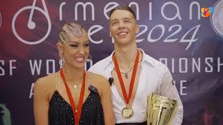 Akim Pekunov and Masa Kastelic winners interview | 2024 WDSF World Championship Ten Dance, Yerevan